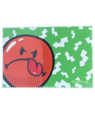 Beautiful microfibre glasses cleaning cloth 10 x 15 cm "Smilies" (06)