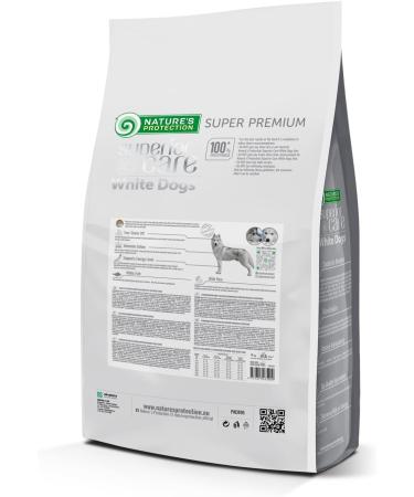 Nature's Protection Superior Care White Dogs Gluten Free Dry Food for Light Coated Dogs White Fish Meal & Rice for All Sizes & Life Stages of Furry Dogs - Buy Online on GoSupps.com