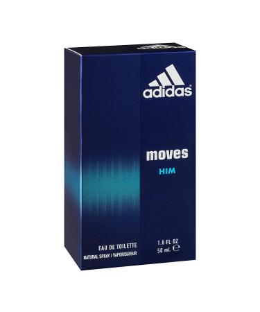 Adidas Moves for Men Eau de Toilette Spray 1.6 Fl OZ - Energizing Fragrance for Men - Buy Online on GoSupps.com