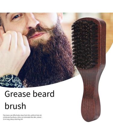 Dewedrt 1pcs Hair Funnel Wooden Shaving Brush the Face Baby Beard Brush Easy Install Easy to Use Brown - Buy Online on GoSupps.com