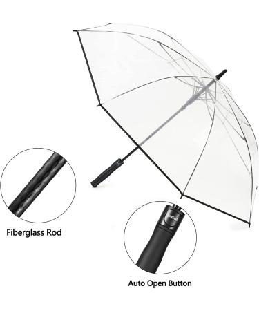 BAGAIL Golf Umbrella 62 Inch - Large Double Canopy Vented, Automatic Open Stick Umbrella for Men and Women - Clear Design - Buy Online on GoSupps.com