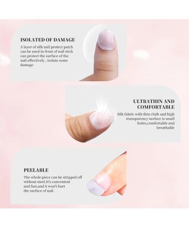 NICENEEDED Adhensive Silk Nail Wrap Silk Fiberglass Nail Wraps Reinforce Nail Protector Stickers UV Gel Nail Tool Silk Wrap Nail Extensions Silk Nail Repair Strips for Women Nail Art - Buy Online on GoSupps.com