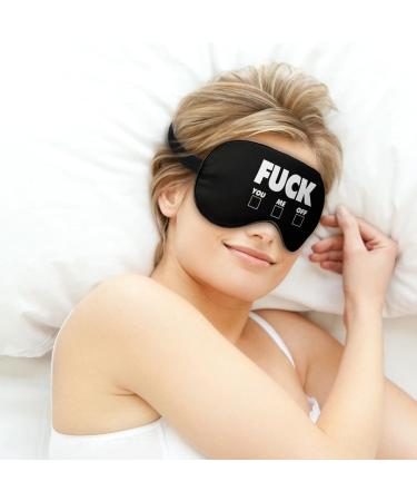 Fuck You Me Off Eye Mask Blindfold - Elastic Strap Headband for Sleeping - Buy Online on GoSupps.com