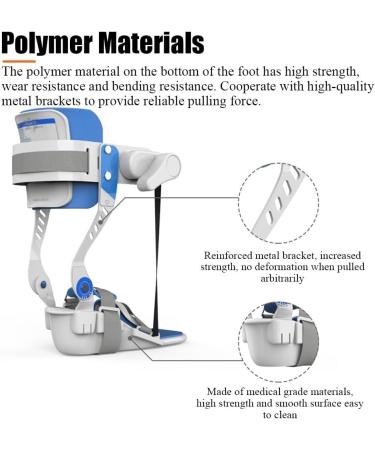Ankle Fracture Training Brace - Adjustable Rehab Support for Foot Drop & Stroke Recovery (Right Foot - Buy Online on GoSupps.com