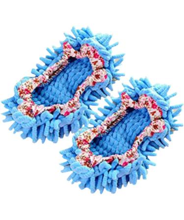 Stevlogs 2pcs Floor Mopping Shoe Floor Mopper Slipper Home Floor Cleaner Cleaning Foot Socks Blue - Buy Online on GoSupps.com