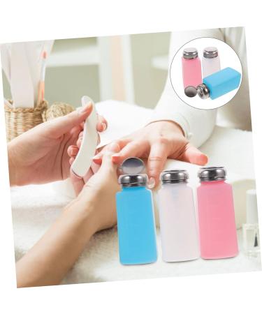  CIYODO 250ml Nail Polish Remover Pump Bottle Nail Art Liquid Dispensing Squeezer Bottle Random Color - Buy Online on GoSupps.com