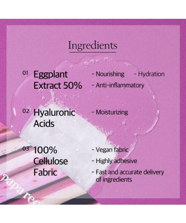 Papa Recipe Eggplant & Carrot Sheet Mask - Hydrating & Soothing for Sensitive Skin | Acne-Prone, Dull, and Uneven Skin | Radiant Complexion | 10 Sheets - Buy Online on GoSupps.com