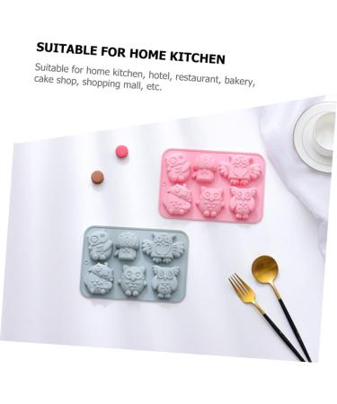 OUNONA 6 Pcs Baking Cake Mold Chocolate Molds Mold for Chocolate Cake Making Mold DIY Cake Mold Baking Pan Roasting Pan Creative Baking Mold Pudding Forest Baking Tools Baking Mould Candy 19.9x13.8cmx3pcs Pinkx3pcs - Buy Online on GoSupps.com