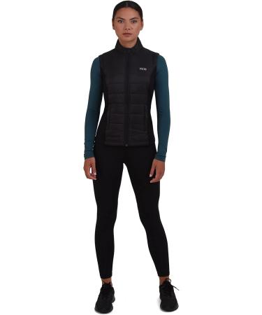 TCA Women's Girls Lightweight Running Vest with Zipper Pockets | Black Excel Runner - International Shipping - Buy Online on GoSupps.com