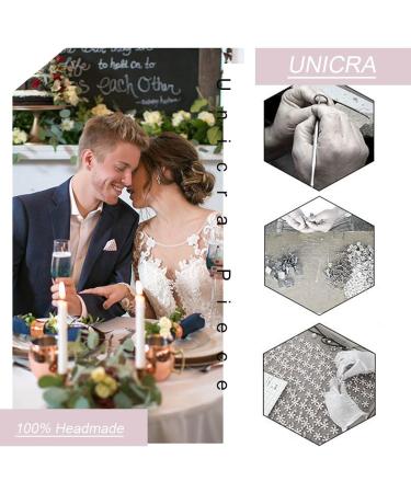 Unicra Flower Bride Wedding Hair Vine Silver Pearl Headpiece Bridal Headband Rhinestone Hair Accessories for Women and Bridesmaid - Buy Online on GoSupps.com