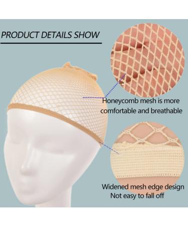 Nude Mesh Wig Cap Set - 6 Pcs Nylon Hair Net for Women's Wigs - Buy Online on GoSupps.com