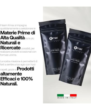  Kmax Kmax Hair Fibers Keratin fibers for hair thickening and covering baldness - Fill size (64g) - White - Buy Online on GoSupps.com