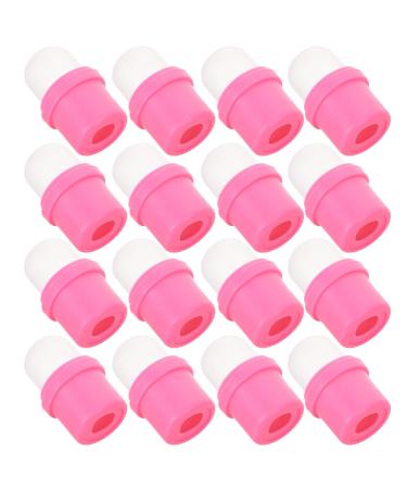 Healifty 20 pi ces Nail Polish Remover Clips Silicone Soak Off Caps For Gel Nail Art Removal Manicure Tool Soft Comfortable Finger Wraps Easy Clean Gel Polish At Home Salon