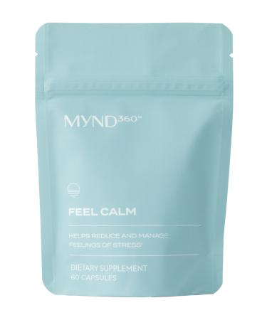 Nu Skin MYND360 Feel Calm with L-Theanine | 60 Capsules | Supports Relaxation & Calm Mindset | L-Theanine 200mg Lemon Balm Leaf & Magnolia Bark Extract | Calm Aid for Daily Wellness | Vegetarian