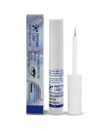Eyelash Growth Serum Myristoyl Pentapeptide-4 Diaminopyrimidine Oxide Boosts Lash Length Density & Strength Supports Fuller Thicker Eyelashes Naturally 5ml