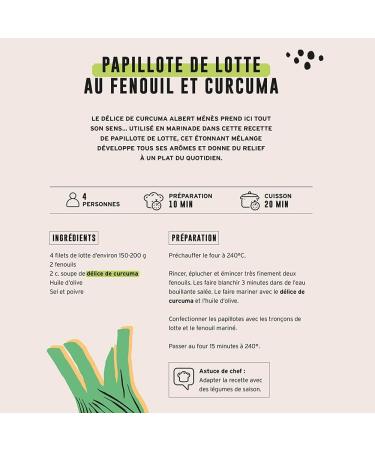 Turmeric Delight - Spice Mix - Exclusive Recipe - Ideal for Curry and Home Preparations - Packaged in France - Aromatic Spice - Buy Online on GoSupps.com