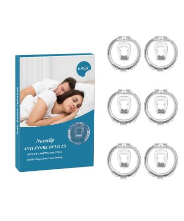 Anti Snoring Clip Snore Stopper Magnetic Nose Clip for Better Sleep - 6 Pack