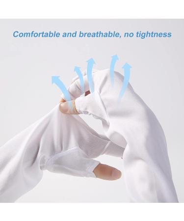 Buy UV Fingerless Gloves for Gel Nails | Anti-UV Sunscreen Protection | Long Sleeve Nail Gloves - Buy Online on GoSupps.com