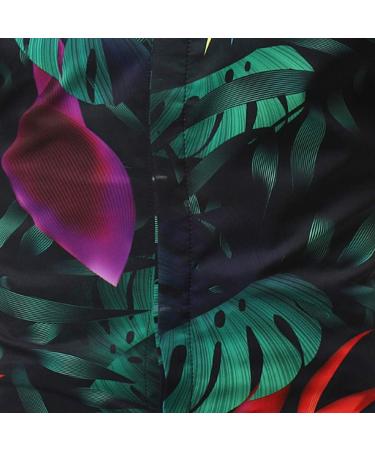 DuoWei Short Sleeve Men's Suit Jacket & Shorts Set | Printed Fashion Full Body Rain Suit for Work | Black 3X-Large - Buy Online on GoSupps.com