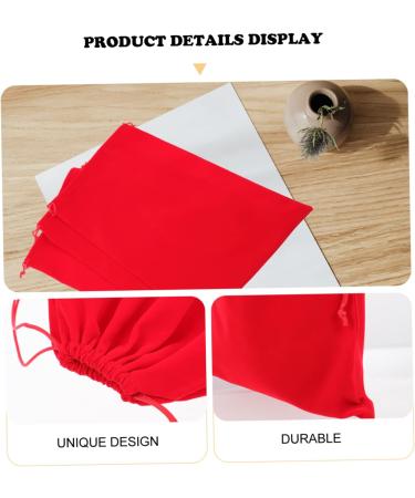 BELLIFFY 3pcs Hair Dryer Storage Bag Hair Dryer Travel Bags Hair Dryer Pouches Hair Dryer Bags Flannel Red - Buy Online on GoSupps.com