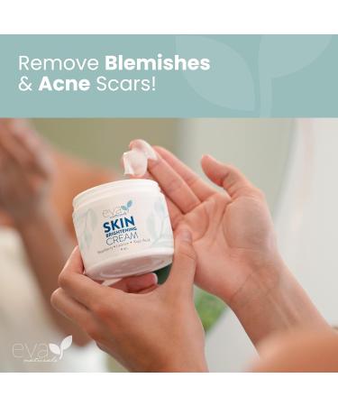 Eva Naturals Skin Brightening Cream 4 oz - Dark Spot Remover with Bearberry, Licorice, Kojic Acid - Boosts Collagen Production for Even Skin Tone - Buy Online on GoSupps.com