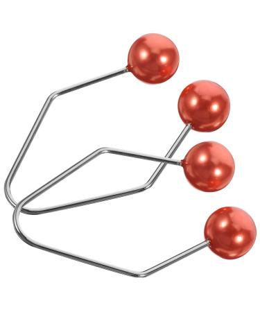 Beavorty 1 Pair Dimple Maker Metal Dimple Trainer Cheeks Balls Forming Mouth Exerciser Effortlessly Obtain Dimples Charming Smile Tool for Face Cheek Red