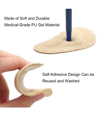 CAREOR Plantar Fasciitis Insoles for Men & Women - 2 Pairs Cushioned Arch Support & Shock Absorption for Heel Spurs & Foot Pain Relief - Buy Online on GoSupps.com
