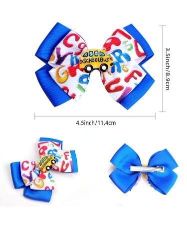 Back to School Hair Bow Clips for Kids - Handmade Graduation Season Hair Accessories - Buy Online on GoSupps.com