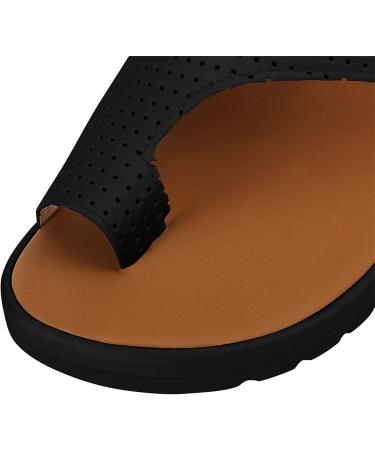 Yytcsjz Comfortable Women's Plateau Sandals | Breathable Open Toe Beach Hiking Shoes for Summer | Bale Tooth Correction | Planar Fasciitis Relief | Size 37 EU - Black - Buy Online on GoSupps.com