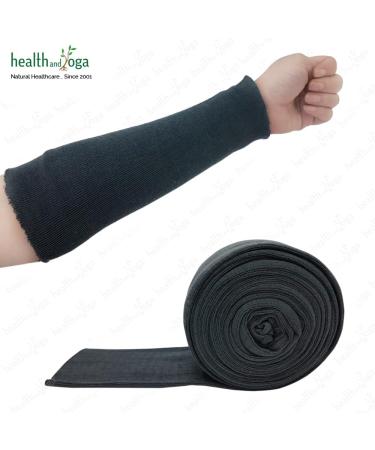 LayerGuard Cotton Stockinette Sleeve Roll - Grey 4 Inch | Stretchable Raw Cotton Tubular Bandage for Comfort wear, Sweat Absorption, Residue Prevention | Suitable for Under & Over Cast Wear - Buy Online on GoSupps.com
