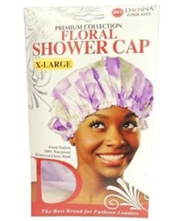 Donna's Premium Floral Shower Cap X-Large (Random Colors)