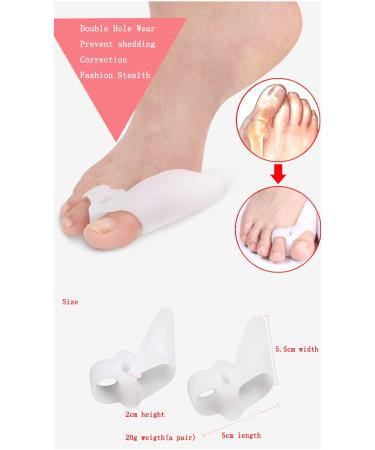 Elitzia ETFT004 Toe Separator Gel Corrector for Hallux Valgus | Foot Protector (Pair) - Shop Internationally - Buy Online on GoSupps.com