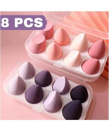 8 PCS Makeup Puff Sponge Cosmetics Powder Puff Foundation Make-up For Women Blender Makeup Tool Set(4 Black 4 Blue) - Buy Online on GoSupps.com