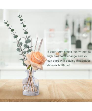 HOSSIAN Reed Diffuser Bottles - Empty Glass Diffuser Bottles 150ml (5 FL Oz) - Set of 3 for Home Fragrance | International Shipping Available - Buy Online on GoSupps.com