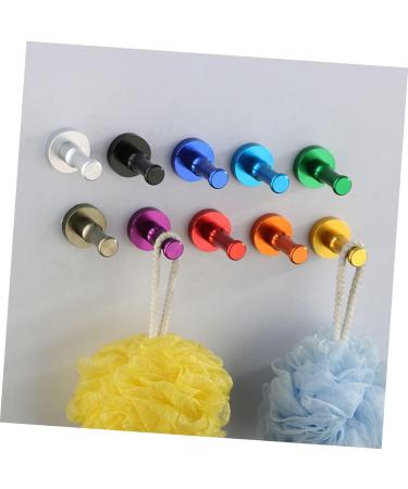 OFFSCH Hat Wall Hanger Black Robe Towel Hook Metal Clothes Rack Coat Hooks Wall Hanging Bath Towel Bracket medium Purple - Buy Online on GoSupps.com