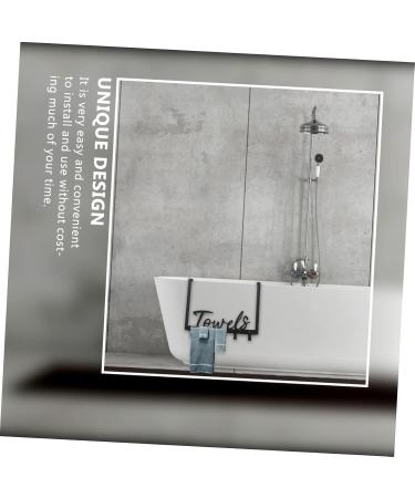 GLEAVI 1 Set Home Rear for of Hanger Punch- Clothing Door Over Iron Punch Towel The Rack Hook 37.5x26.3x4.5cm Black - Buy Online on GoSupps.com