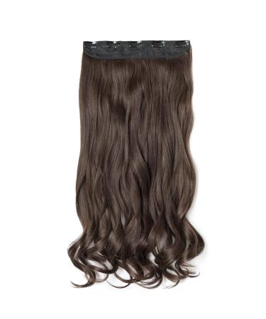 Shop Sego Clip-In Wavy Hair Extensions 60cm - Medium Brown 3/4 Full Head for Natural Look - Buy Online on GoSupps.com