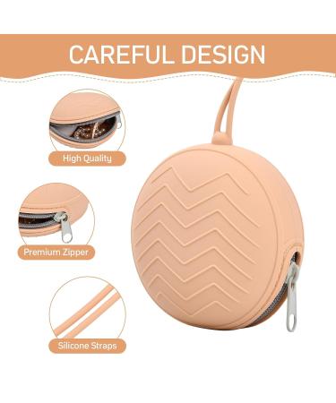 Tibapla Silicone Baby Pacifier Box - BPA-Free Portable Storage for Trips & Home - 2 Pack (Bean Paste + Apricot) - Buy Online on GoSupps.com