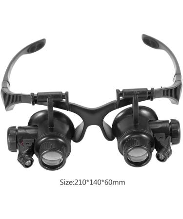 ES Headband Magnifier 10X 15X 20X 25X Magnification Adjustable LED Light Magnifier y Watch Repair Tool Full of Stars - Buy Online on GoSupps.com