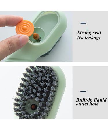 2 in 1 Multifunction Cleaning Brush Cleaning Brush with Soap Dispenser 2024 New Liquid Filled Laundry Brush Soap Dispenser Brush Suitable for Home Cleaning (B-Green) - Buy Online on GoSupps.com