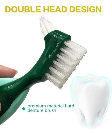 Bcowtte Premium 20-Piece Hard Toothbrush Set | Double-Sided & Multi-Layered Bristles | Ideal for Prosthesis Care | Portable Cleaning Brushes | International Shipping Available - Buy Online on GoSupps.com
