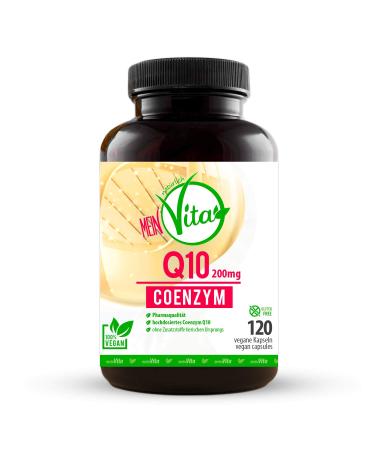Coenzyme Q10 100% vegan extra high dose with 200mg per capsule - 120 capsules in a 4 month supply bioactive premium Q10 - Buy Online on GoSupps.com