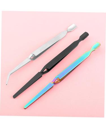 Ipetboom 1pc Nail Art Tweezers Nail Clippers Professional Nail Tweezers Nail Art Clip Nail Tweezers Tool Nail Pincher Stereotypes Clamp Tweezers 17*0.9cm Silver - Buy Online on GoSupps.com
