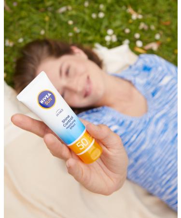 NIVEA Sun Mattifying Face Cream SPF 30 - 50ml | High Protection & Shine Control for All Skin Types - Buy Online on GoSupps.com