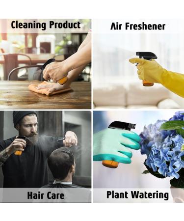 Small Glass Spray Bottles 4 oz - Amber & Clear | Refillable Fine Mist Sprayer for Essential Oils | 2 Pack with Labels Funnel Lids & Pipettes - Buy Online on GoSupps.com