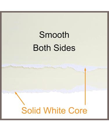 110lb Yellow Ivory Cardstock Paper Pack - Double Sided for Crafts & Scrapbooking - 100 Sheets 8.5x11 - Buy Online on GoSupps.com