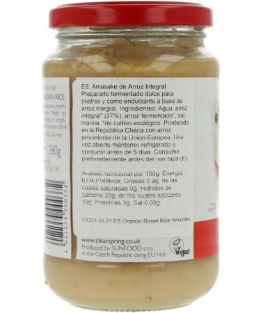  Clearspring Amasake of ECO Clearspring brown rice 380 g - Buy Online on GoSupps.com