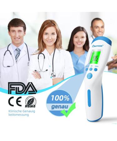 Berrcom No Contact Infrared Forehead Thermometer - Medical Grade 3-in-1 Baby Thermometer with LCD Display - Buy Online on GoSupps.com