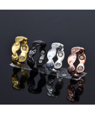 Meta Title: Vicmag 2PCS Copper Magnetic Bracelets for Women - 7X Ultra Strength, 99.99% Solid Pure Copper - Adjustable with Gift Box - Leaf Silver - Buy Online on GoSupps.com