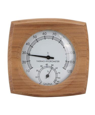 2-In-1Sauna Temperature Cedarwood Thermometer Hygrometer Thermo-Hygrometer Sauna Accessories (Cedarwood)